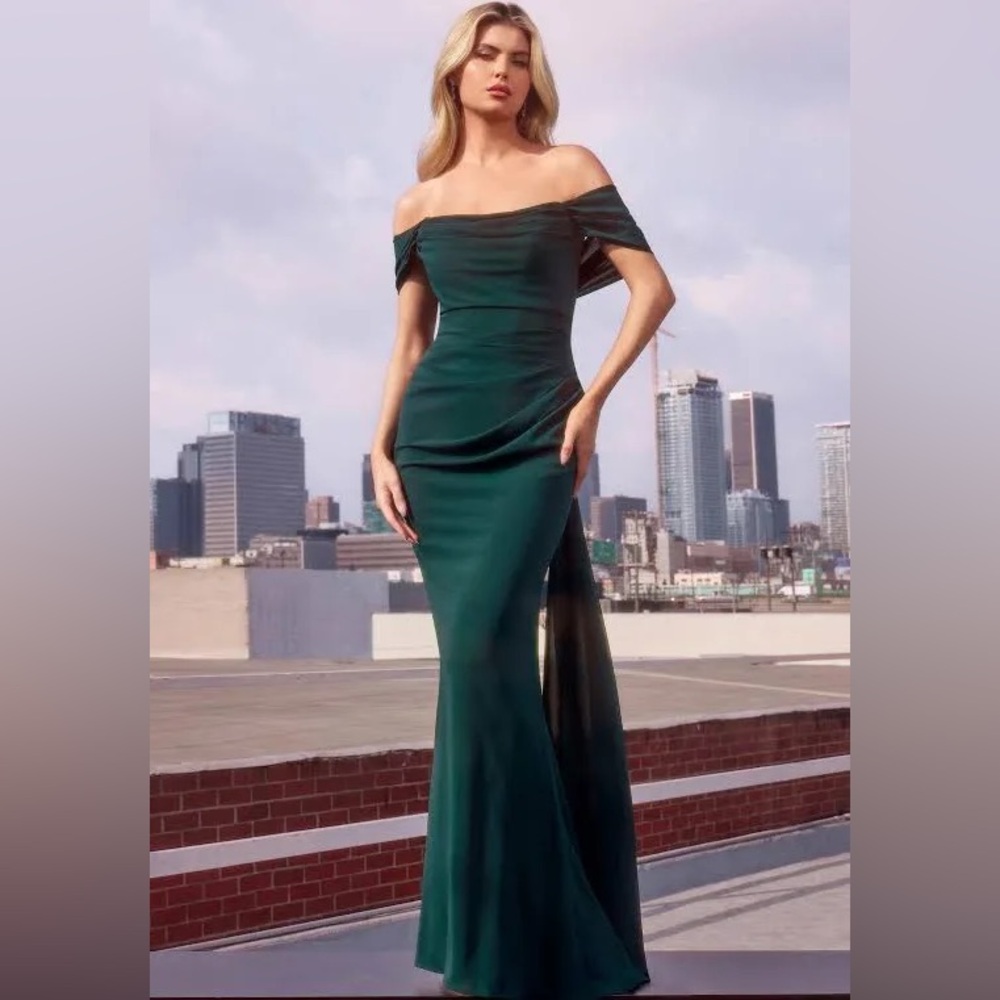 NWT Ladivine 7433 Dress Versatile Tie Chiffon Strapless Dress
